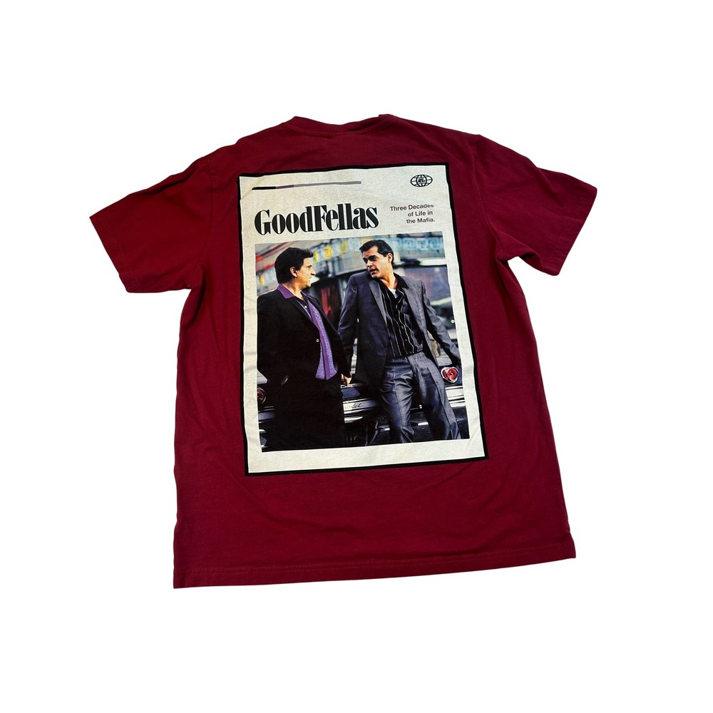 Shoe Palace GoodFellas Graphic T-Shirt Mens Medium Maroon Movie Promo Tee